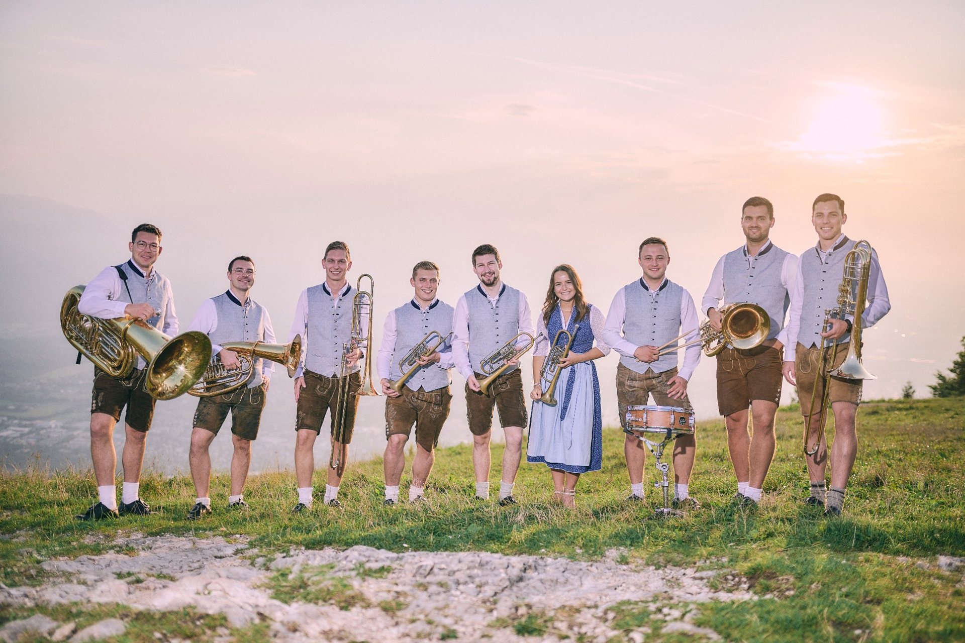 Die Brassdorfer auf der Bühne
